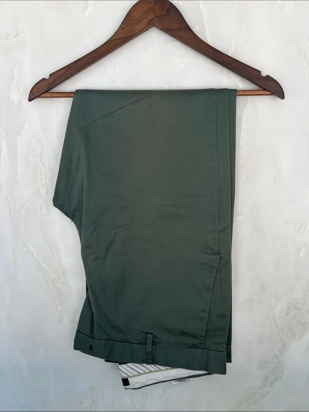 Banana Republic Dark Green Flat Front Men's Shorts